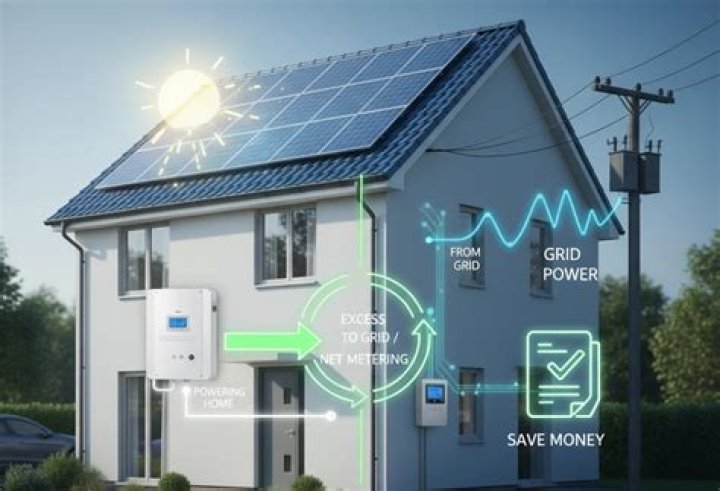 How do solar panels work with your electric bill?