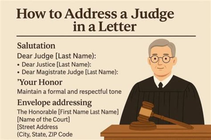 How do you address an unknown judge in a letter?