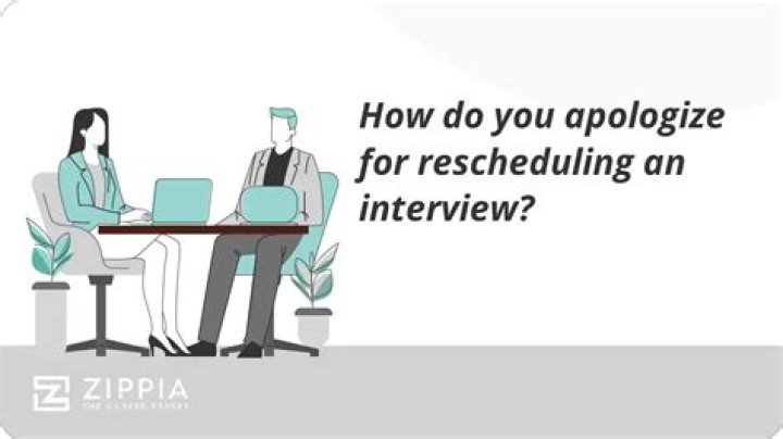 How do you apologize for an interview?
