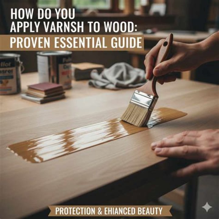 How do you apply varnish to plywood?
