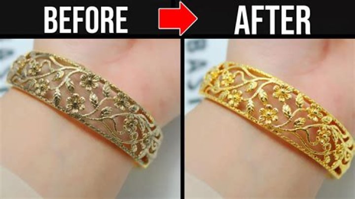 How do you clean Discoloured gold jewelry?