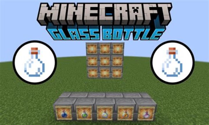 How do you craft a bottle in Minecraft?