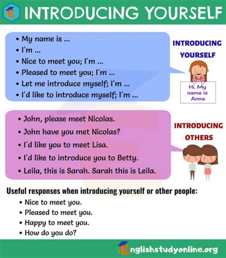 How do you introduce yourself in a meeting for the first time examples?