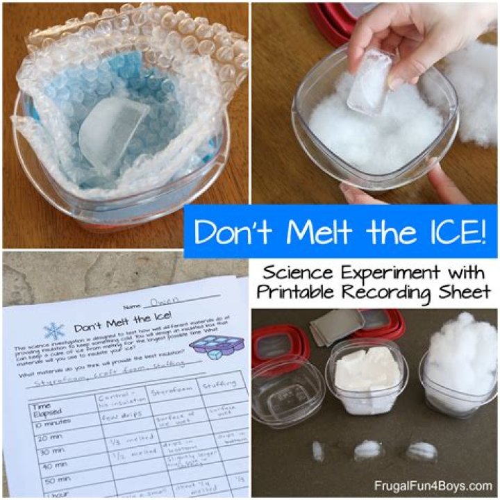 How do you keep ice from melting for one hour?