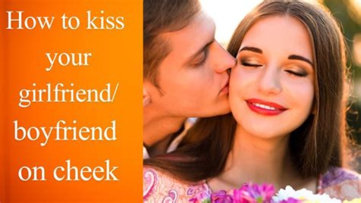 How do you kiss your boyfriend on the cheek for the first time at school?