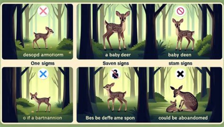 How do you know if a baby deer is abandoned?