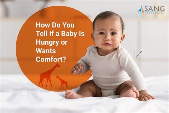 How do you know if baby is hungry or wants comfort?