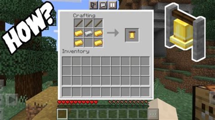How do you make a bell in Minecraft?