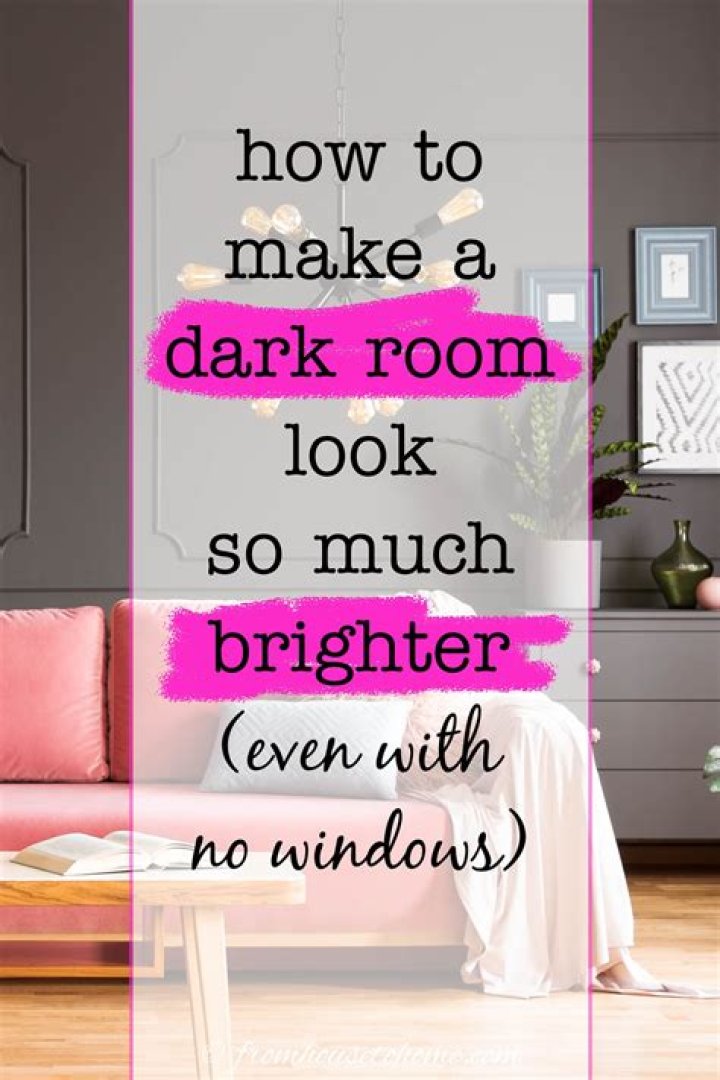 How do you make a room look brighter?
