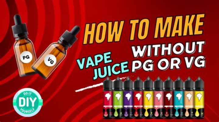 How do you make vape juice without nicotine?