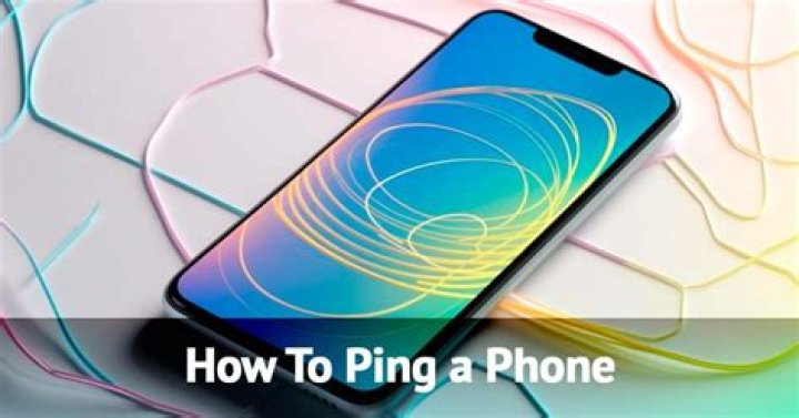 How do you ping on an iPhone?