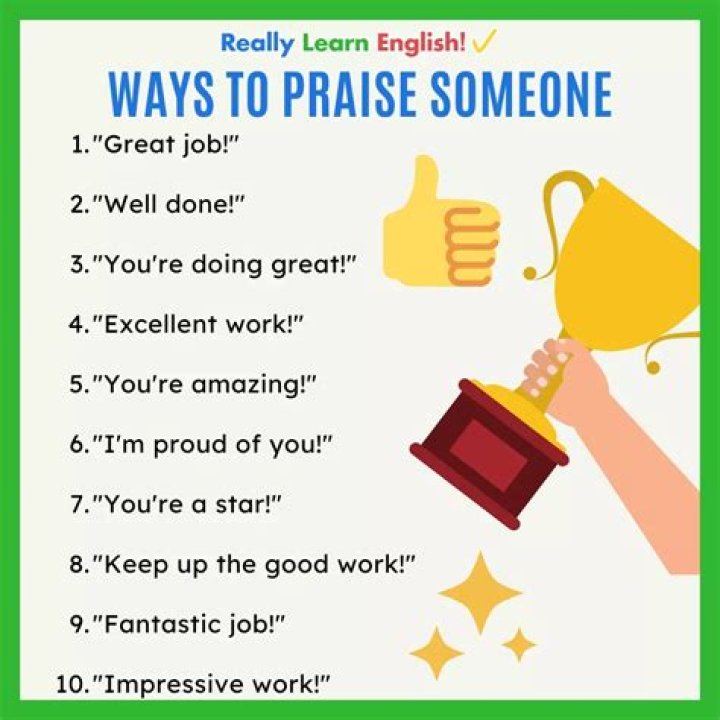 How do you praise someone professionally in one word?