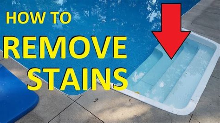 How do you remove brown stains from pool plaster?
