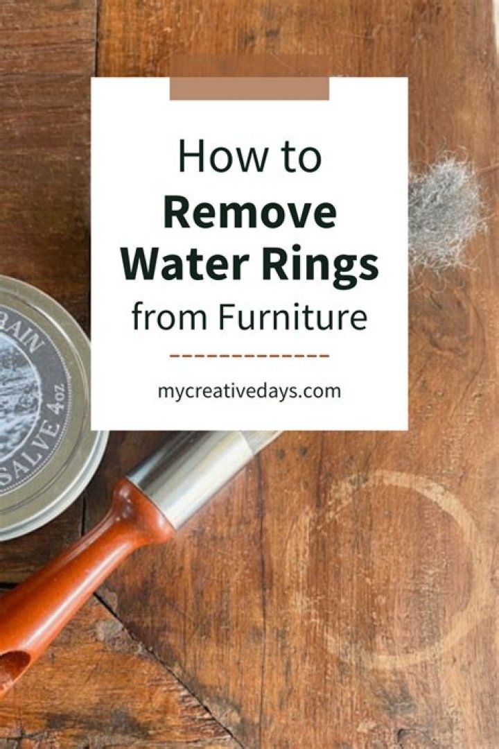 How do you remove water rings from quartz?