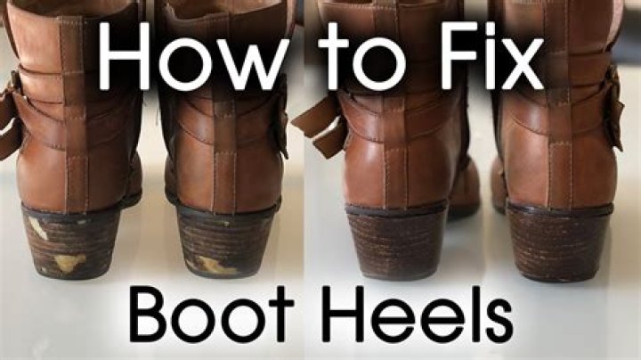 How do you replace heel caps on boots?