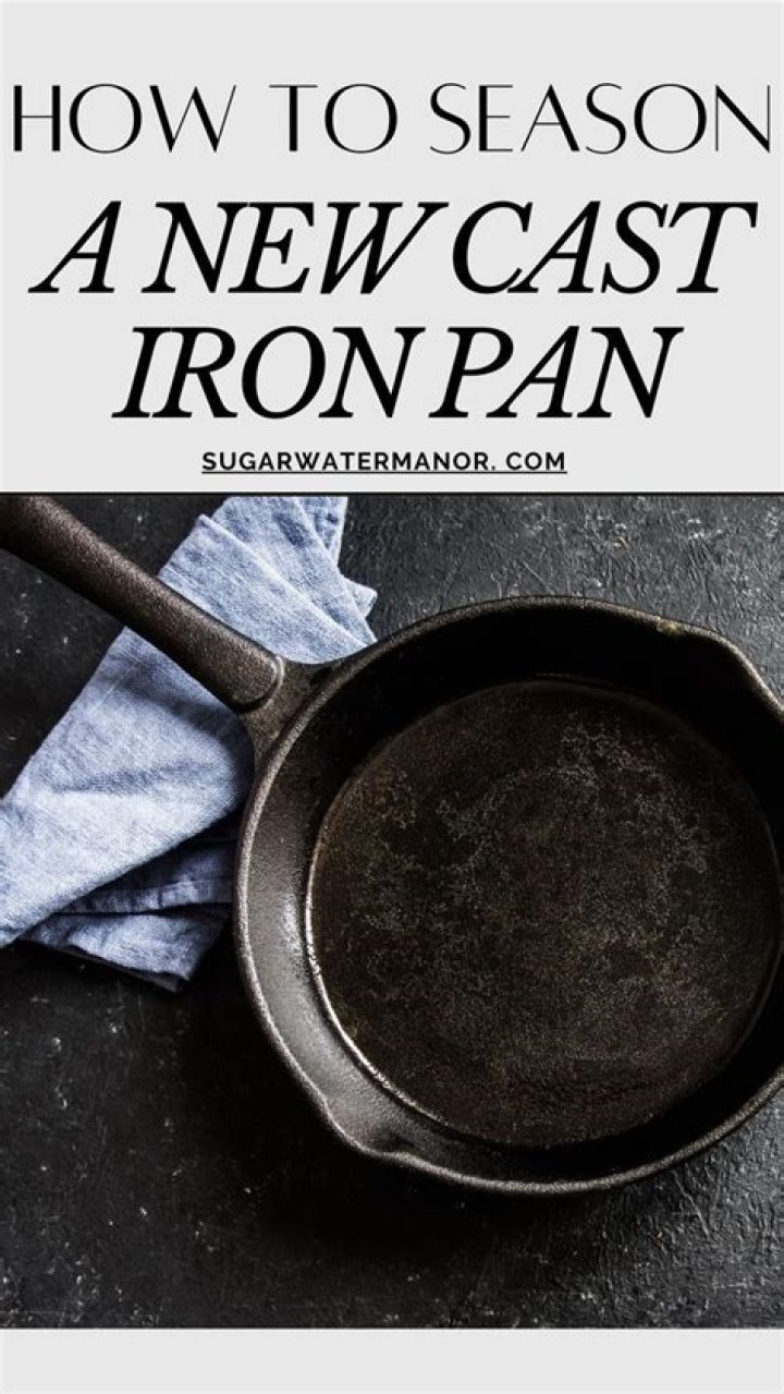 How do you season a cast iron pan without an oven?