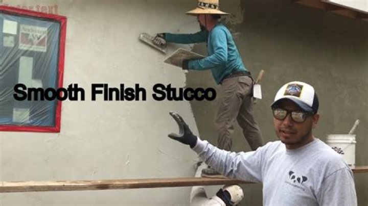 How do you smooth old stucco?