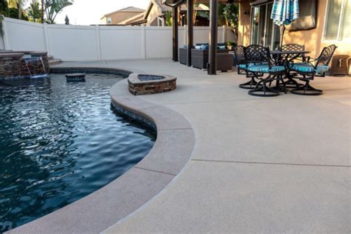 How do you take care of a concrete pool deck?