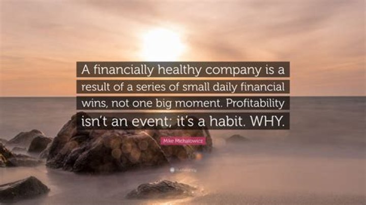 How do you tell if a company is financially healthy?