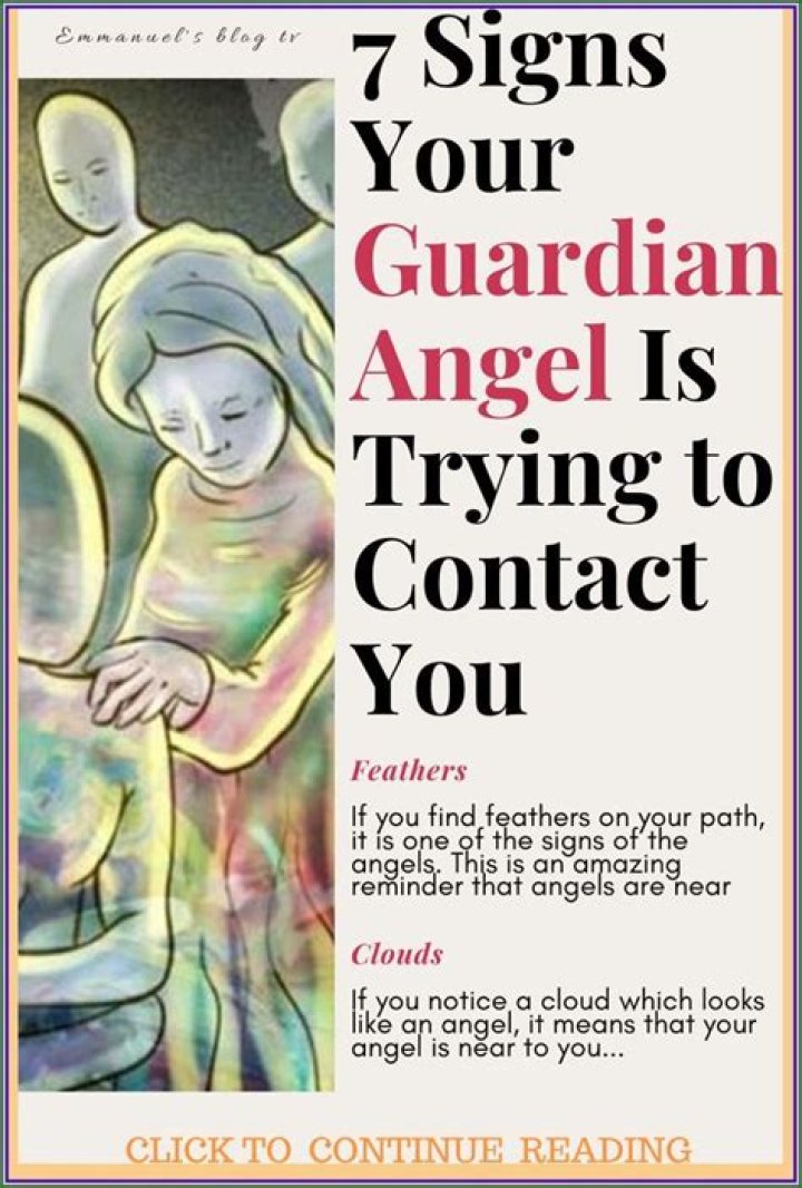 How do you tell if your guardian angel is trying to contact you?