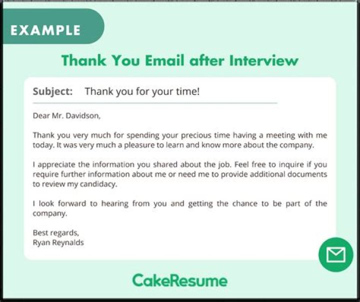 How do you thank your employer before an interview?