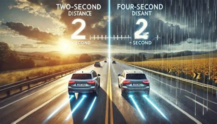 How do you use a 3 second following distance?