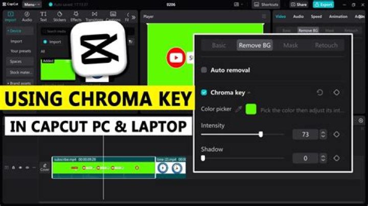 How do you use chroma key in CapCut?