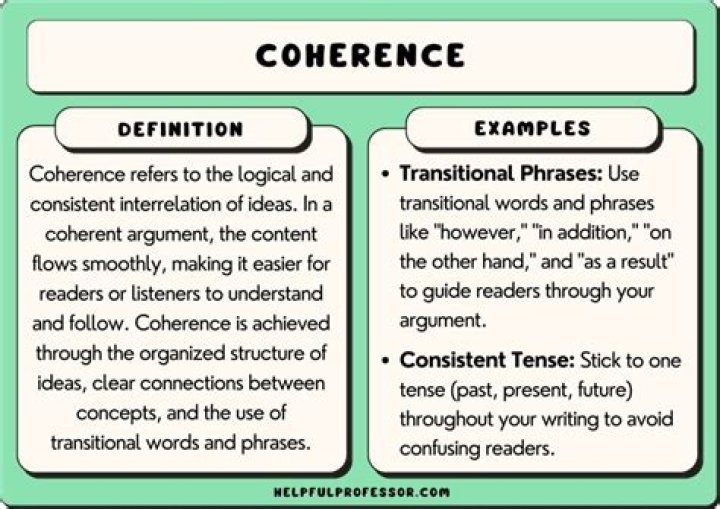 How do you use coherent in a sentence?