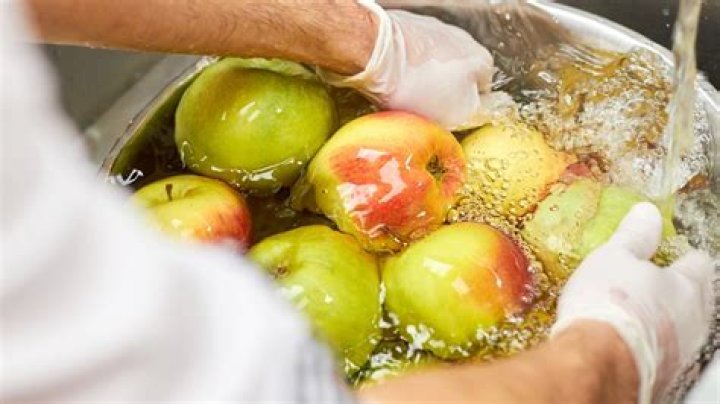 How do you wash apples?