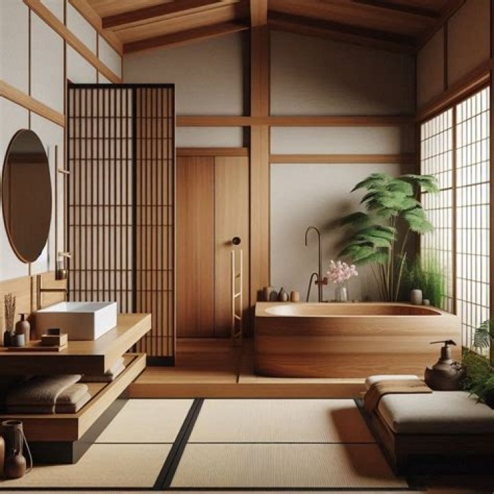 How is a traditional Japanese bathroom different from one in the US?