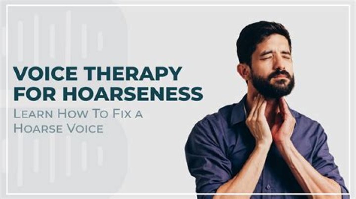 How is voice therapy done?