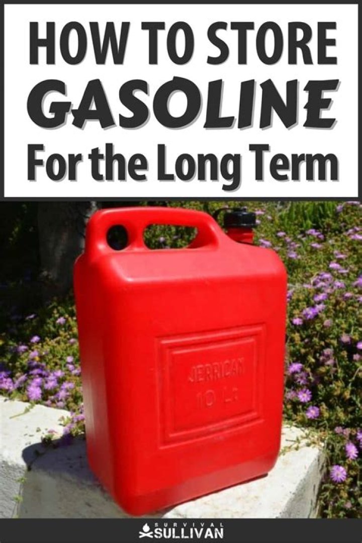 How long can you store gasoline in a gas can?