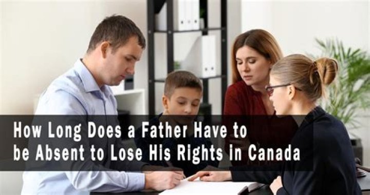 How long does a father have to be absent to lose his rights in Indiana?