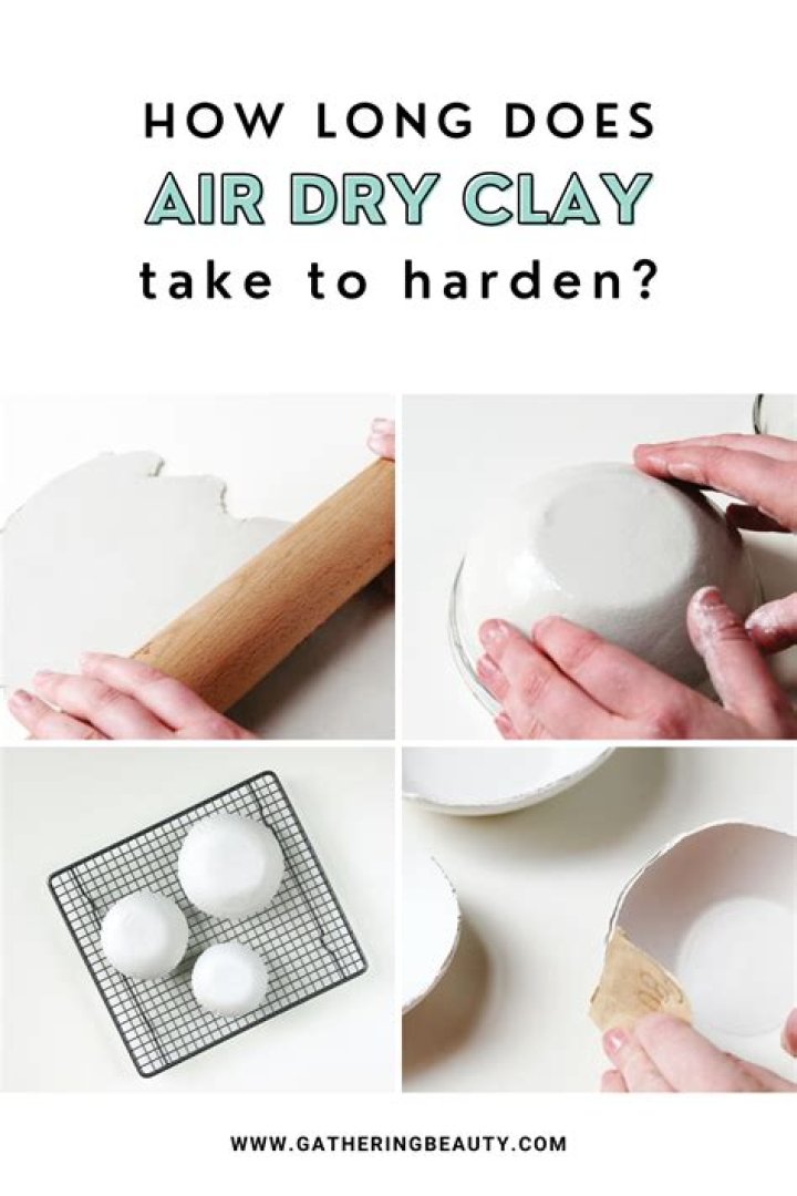 How long does air dry clay take to set?