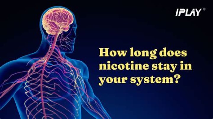 How long does nicotine stay in ur urine?