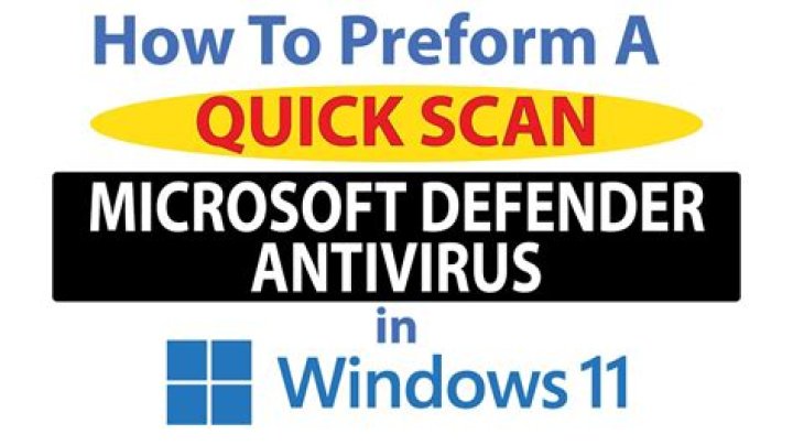 How long should a Windows Defender quick scan take?
