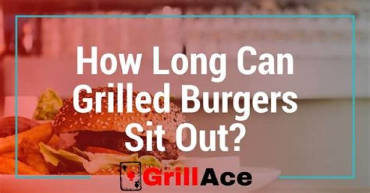 How long should burgers sit before grilling?