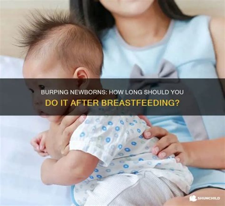 How long should I burp my newborn?
