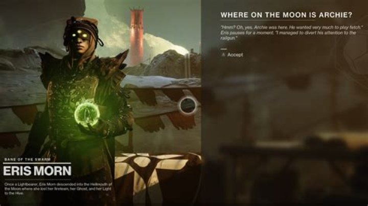 How long was Eris Morn in the moon?