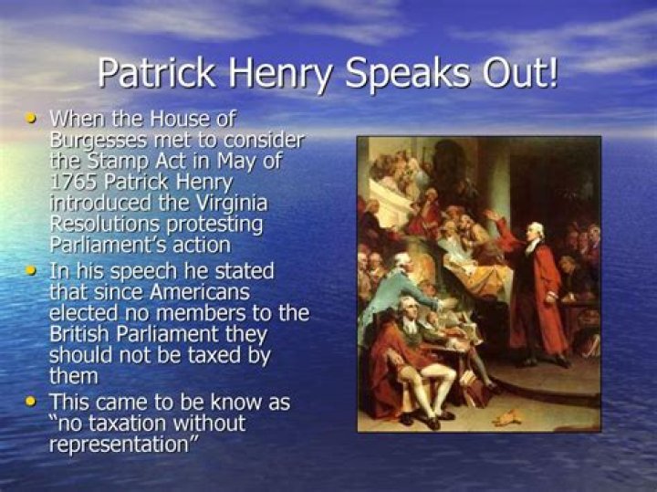 How long was Patrick Henry's speech?