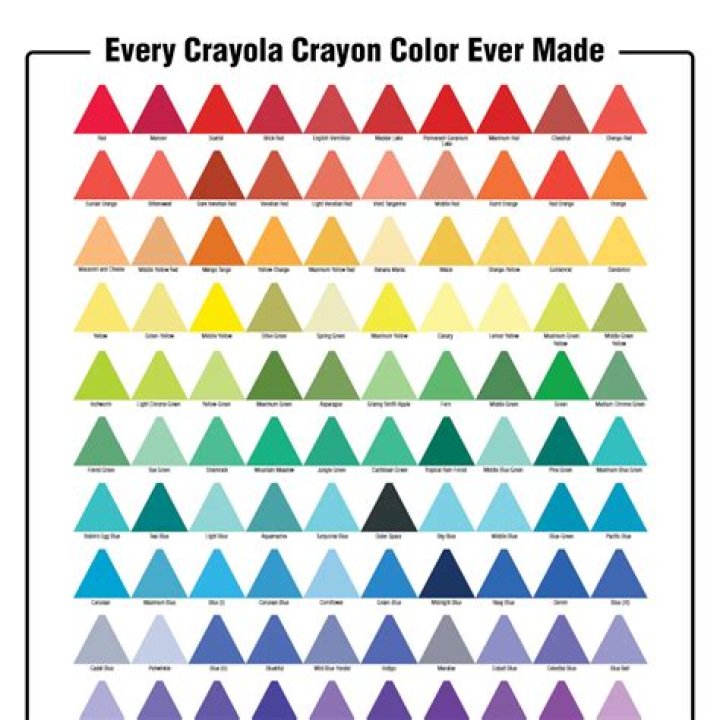 How many colors does Crayola have 2021?