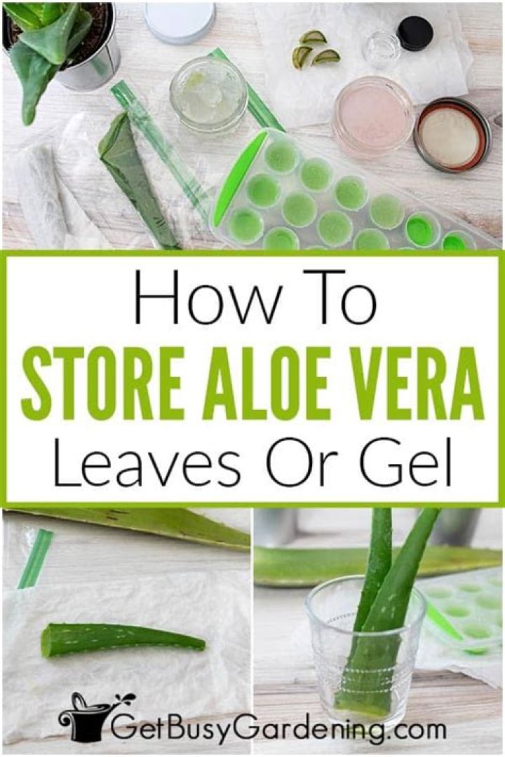 How many days can we store aloe vera gel?