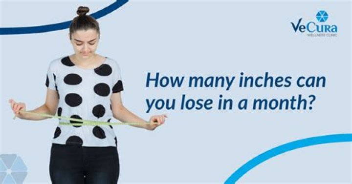 How many inches can you realistically lose in a month?