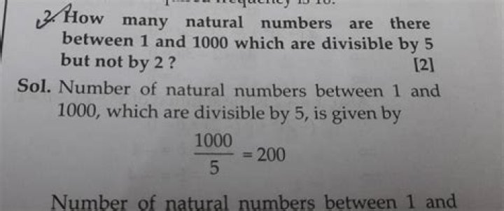 How many natural numbers are there between 1 to 1000?