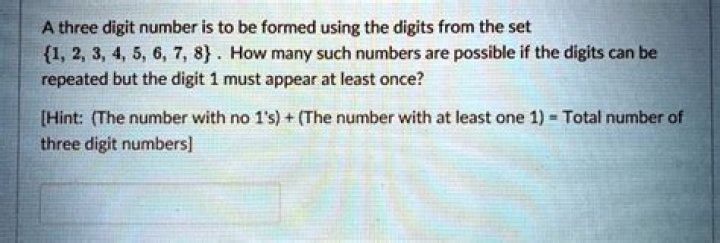 How many three digit numbers can be formed from the digits 0 to 9?