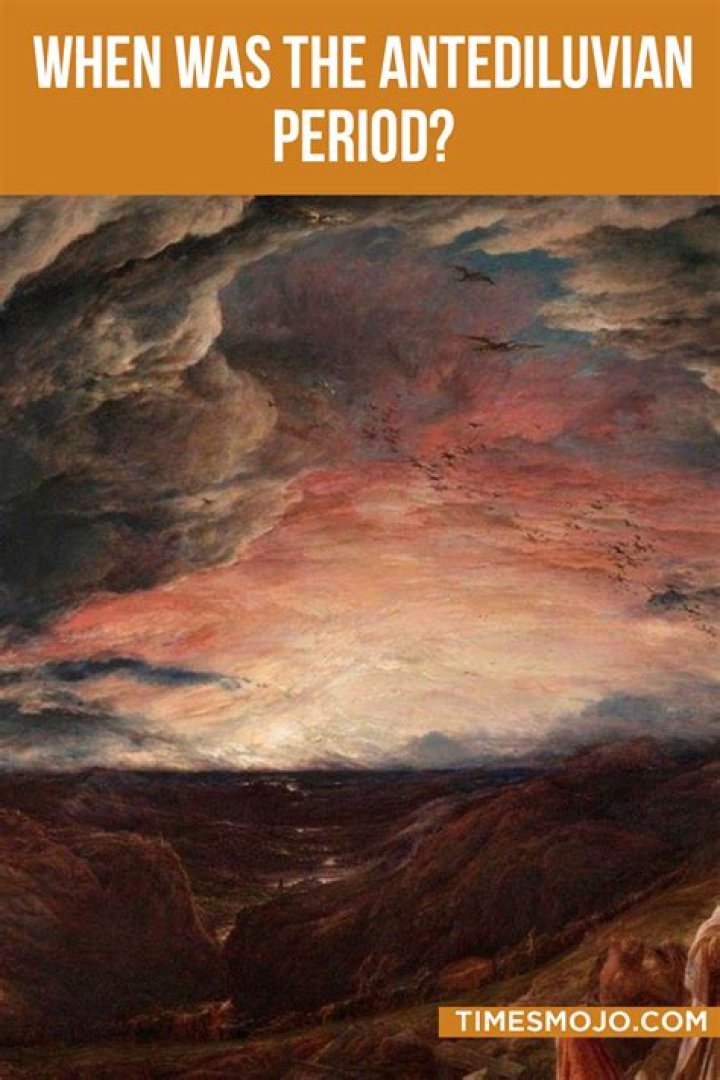 How many years was it from Adam to the flood?