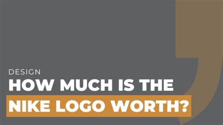 How much is the Nike logo worth?