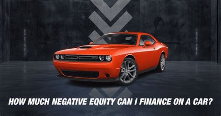 How much is too much negative equity on a car?