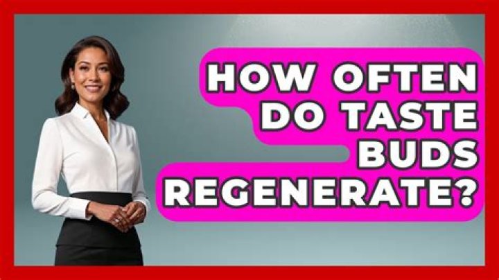 How often do taste buds regenerate?