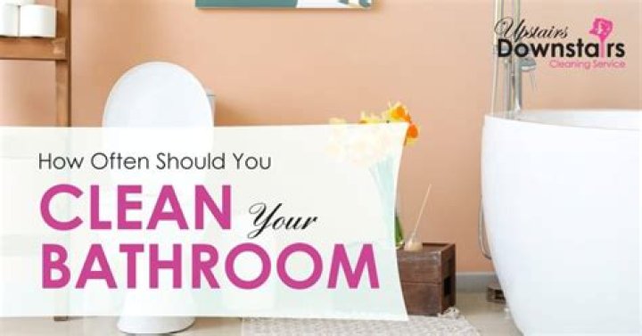 How often should you clean bathroom?